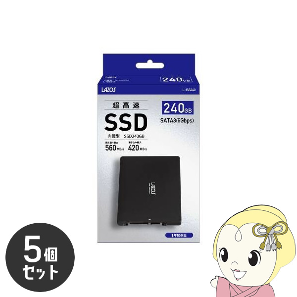 LAZOS SSD 240GB 2.5C` SATA3.0 5Zbg/srm