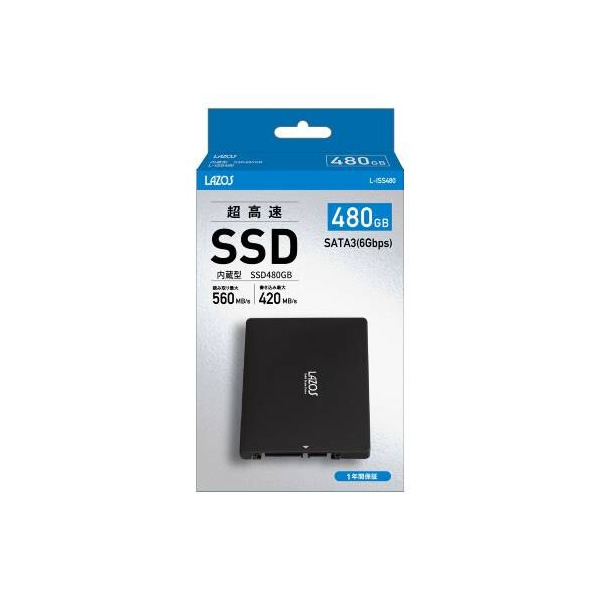 LAZOS 内臓SSD 480GB 2.5インチ SATA3.0 5個セット/srm｜gioncard｜06
