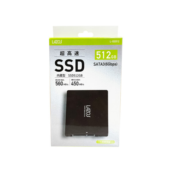 LAZOS 内臓SSD 512GB 2.5インチ SATA3.0 5個セット/srm｜gioncard｜05