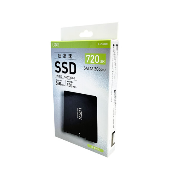 LAZOS 内臓SSD 720GB 2.5インチ SATA3.0 5個セット/srm｜gioncard｜06