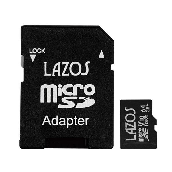 Lazos microSDカード 64GB L-B64MSD10-U3V10 20個 /srm｜gioncard｜02