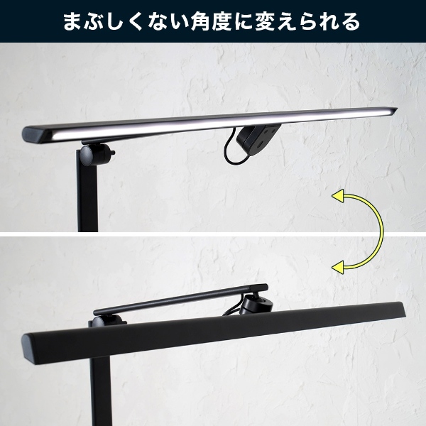 ワイドLEDデスクライト クランプ式 YUASA Livtec ユアサプライムス クランプ式 無段階調光 タッチ式 5段階調色 勉強 ホワイト LGD-A3332-W/srmの画像