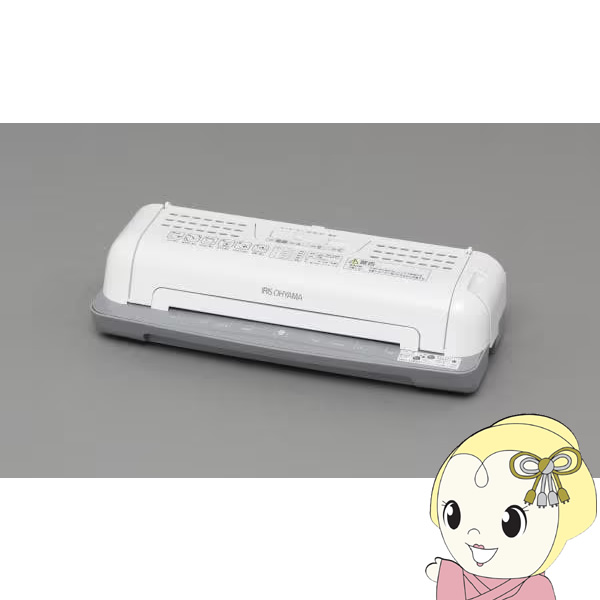 省スペースラミネーター アイリスオーヤマ A4対応 最大幅23cm ウォームアップ速度約6分 ホワイト LTA42W IRIS OHYAMA（アイリスオーヤマ） 省スペースラミネーター A4対応 最