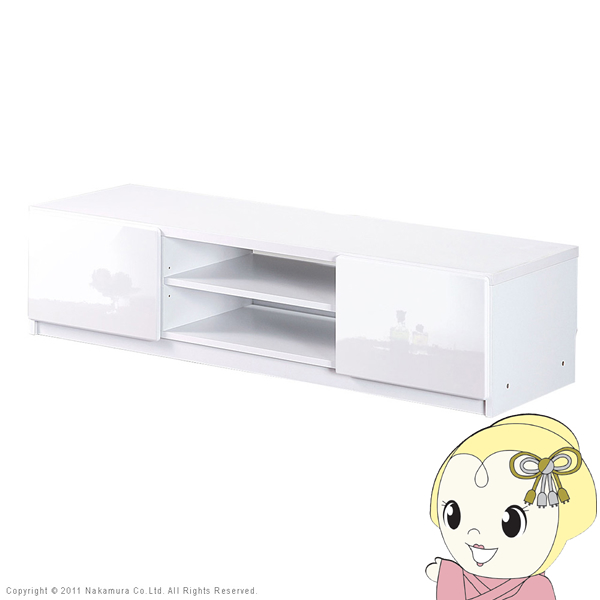 テレビ台 テレビボード 背面収納TVボード 幅120cm リビングボード 北欧 モダン 鏡面 キャスター付 おしゃれ ホワイト/srm | 
