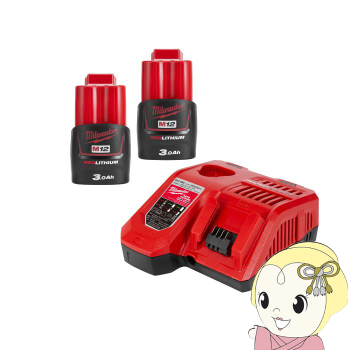 �~���E�H�[�L�[ M12 2 3.0Ah FC�X�^�[�g�L�b�g M12-18 NRG-302 JP/srm