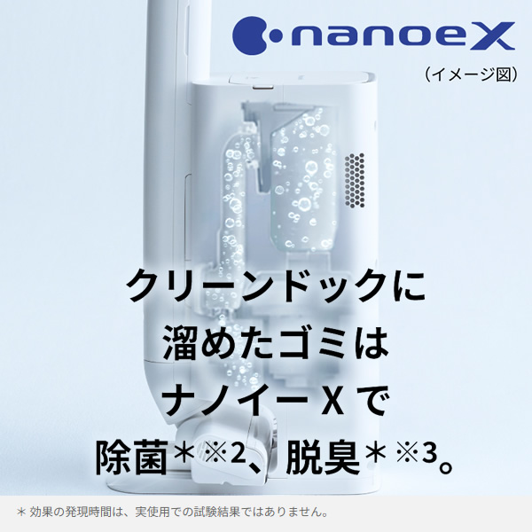 掃除機 Panasonic パナソニック セパレート型スティッククリーナー 充電式 ホワイト MC-NS100K-W/srm｜gioncard｜06