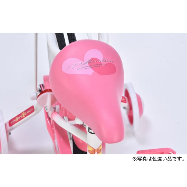 【メーカ直送】子供用自転車 16インチ 補助輪付き マイパラス お花 ハート 女の子 MD-12-AP アプリコット/srmの画像