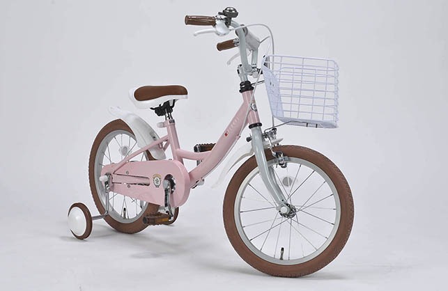 子供用自転車 16インチ 補助輪付き 泥除け付き 幼児用 子ども MYPALLAS マイパラス MD-16-SB ストロベリー/srmの画像