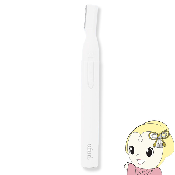Yahoo! Yahoo!ショッピング(ヤフー ショッピング)フェイスシェーバー ホワイト スリム 眉コーム 乾電池式 持ち運び ムダ毛処理 顔 眉 産毛