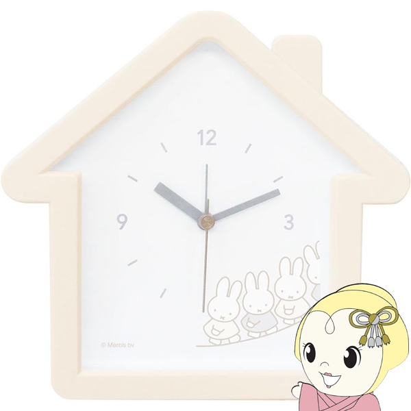 ミッフィー ダイカット時計 miffy style限定　木製壁掛け時計 ミッフィー ダイカット時計 miffy style限定 木製壁掛け時計