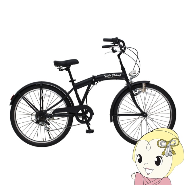 �܂肽���ݎ��]�� 26�C���` 6�i�ϑ� �~���S FIELD CHAMP �A���e�B�[�N�o�C�N MG-FCP266BC �}�b�g�u���b�N/srm