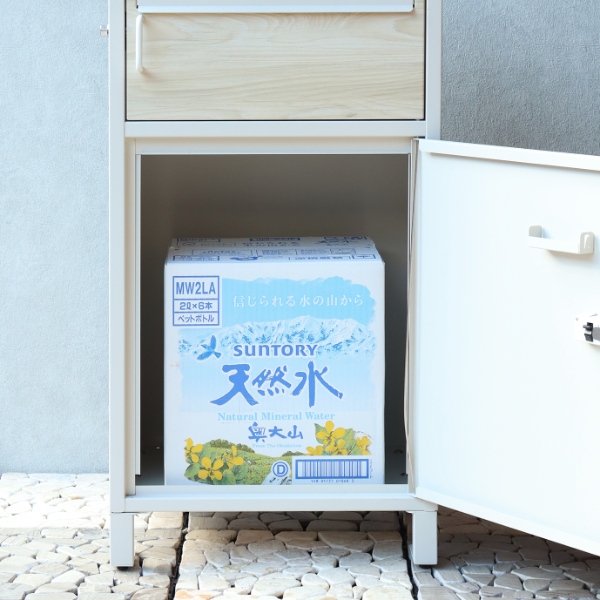 宅配ボックス バルトロ ポスト一体型 ダイヤルロック おしゃれ 木目調ゆうパケット スリット窓付き エバーグリーン/srm |  | 06