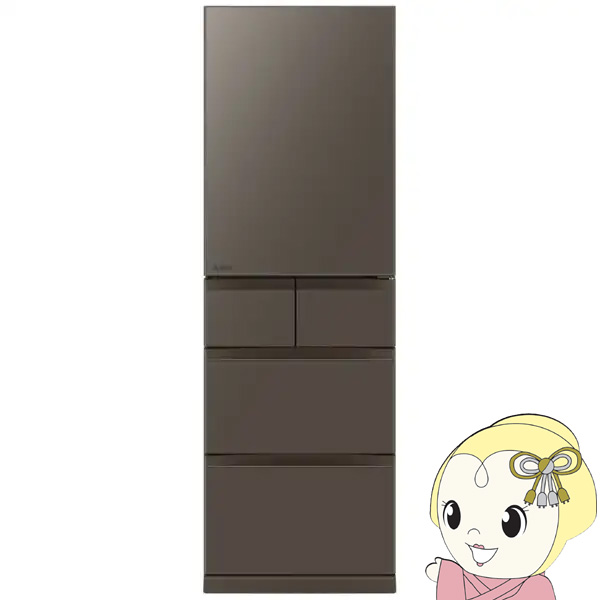 �①�Ɂy�ݒu���z�O�H�d�@ �X�}�[�g��e�� BD�V���[�Y ��60cm 455L 5�h�A ���J�� �t���b�g�A���o�[�O���[ MR-BD46NL-H/srm