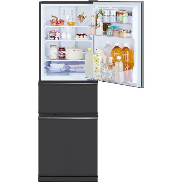 [予約 6/20発売予定以降]冷蔵庫【標準設置費込み】三菱電機 272L 幅54cm 右開き 3ドア マットチャコール CXシリーズ MR-CX27M-H | 三菱電機 | 01