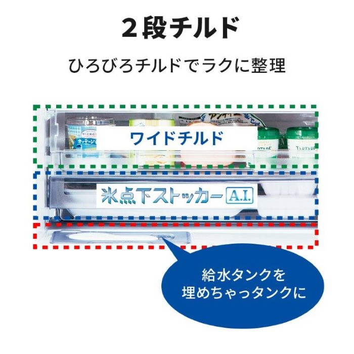 三菱電機 冷蔵庫【標準設置費込】三菱電機 冷凍冷蔵庫 330L 3