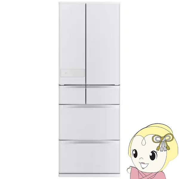 �①�Ɂy�ݒu���z�O�H�d�@ JM�V���[�Y ��65cm 540L 6�h�A �ω��J���^�C�v �V���N�E�b�h MR-JM54N-W/srm