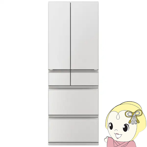 �①�Ɂy�ݒu���z�O�H�d�@ �Ђ�т��e�� MZ�V���[�Y ��65cm 485L 6�h�A �ω��J�� �O�����h���l���z���C�g MR-MZ49N-W/srm