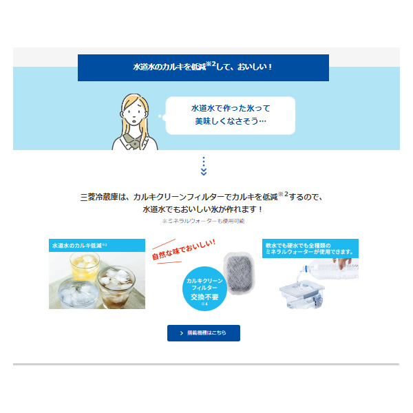 冷蔵庫 【標準設置費込】 三菱 6ドア冷蔵庫 602L フレンチドア グランドクレイベージュ MR-MZ60K-C　ぎおん | 三菱電機 | 02