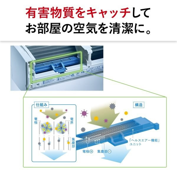 エアコン 標準工事費込 三菱電機 ルームエアコ...の詳細画像4