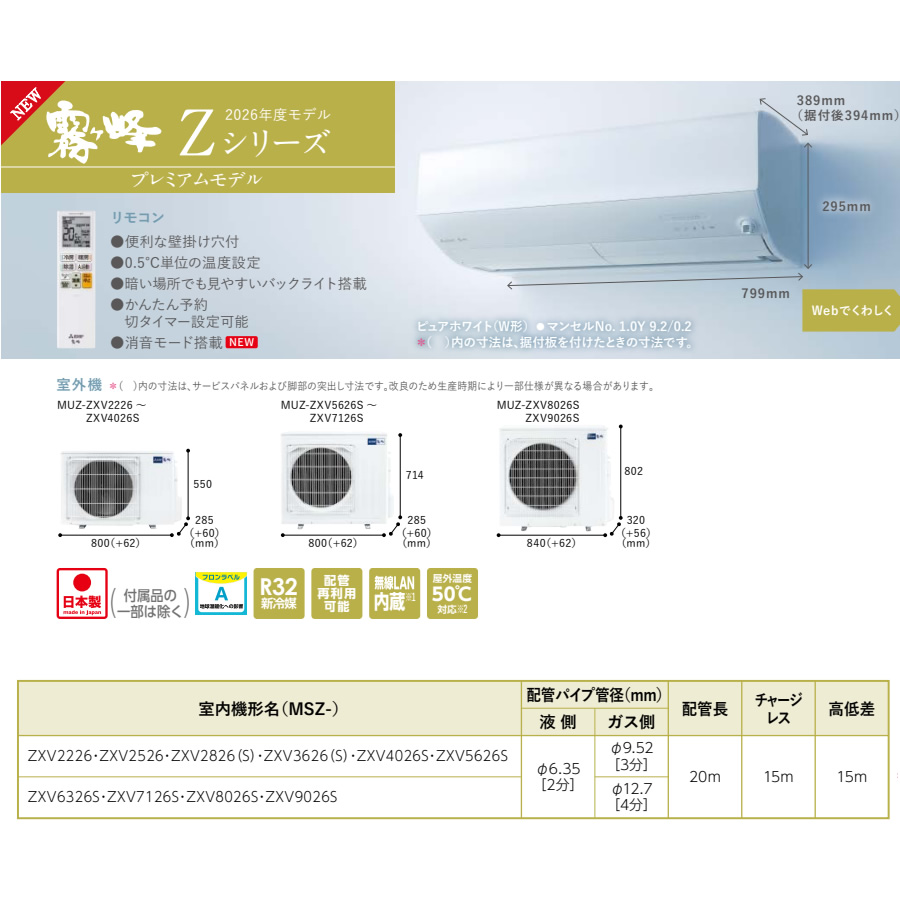 霧ヶ峰 エアコン 6畳 三菱電機 Zシリ…