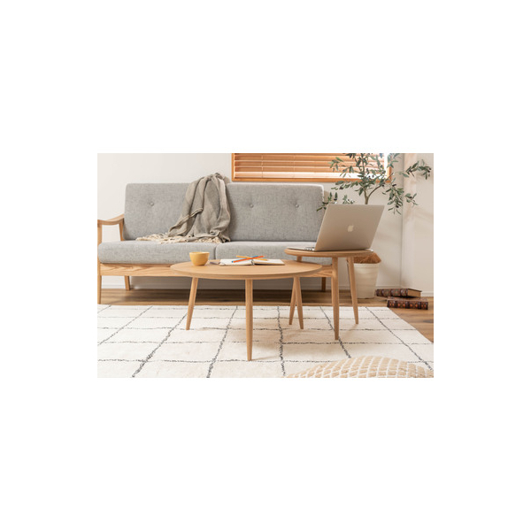 サイドテーブル ネストテーブル テーブル コンパクト シンプル 北欧 かわいい おしゃれ 丸型 ラウンド 木製 天然木 3本脚 一人暮らし/srm｜gioncard｜07