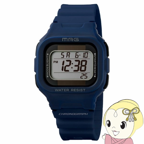 Yahoo! Yahoo!ショッピング(ヤフー ショッピング)腕時計 MAG マグ ノア精密 デジタル ソーラー 防水 ルクサー ネイビー ボーイズサイズ MW-551NB