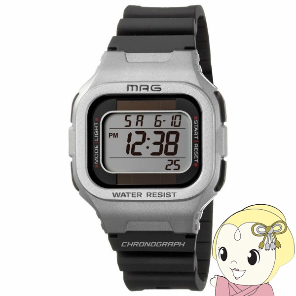 Yahoo! Yahoo!ショッピング(ヤフー ショッピング)腕時計 MAG マグ ノア精密 デジタル ソーラー 防水 ルクサー 銀 ボーイズサイズ MW-551S