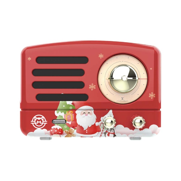 Bluetooth スピーカー MUZEN ミューゼン PETA  クリスマスレッド MW-Q1I CR  レトロ かわいい おしゃれ 超小型 スピーカー マグネット/srm｜gioncard｜02