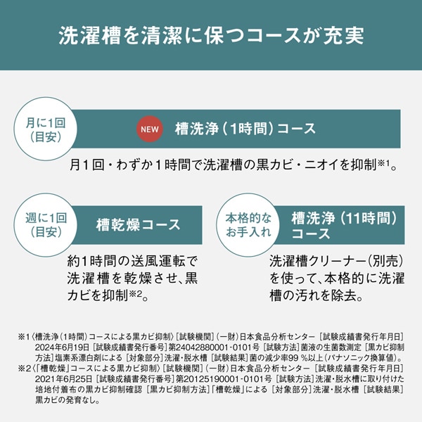 洗濯機 【京都は標準設置込み】 NA-F7B3-C パナソニック 縦型全自動洗濯機 7.0kg ライトベージュ 槽洗浄コース コンパクトボディ/srm | Panasonic | 04