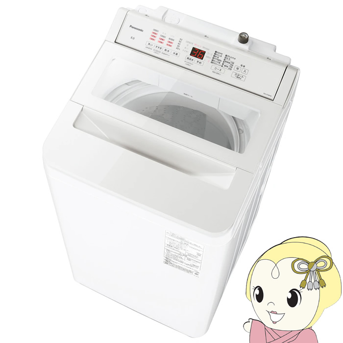 �S��������@ Panasonic �p�i�\�j�b�N 8.0kg �z���C�g NA-FA8H6-W/srm