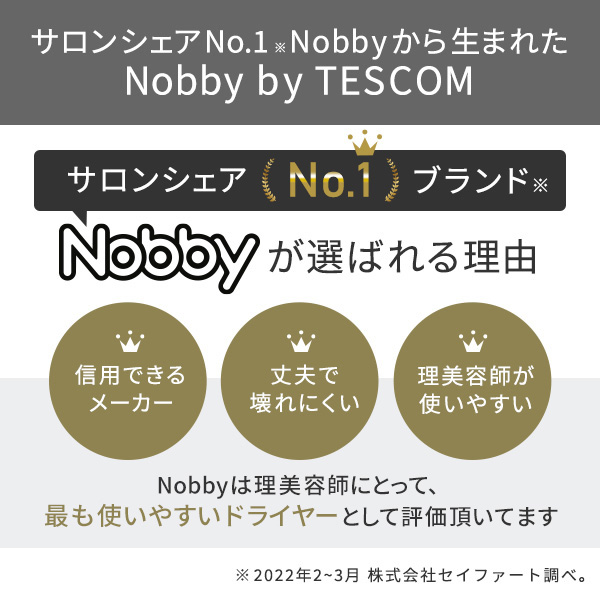Nobby by TESCOM ノビー バイ テスコム プロフェッショナル プロテクト イオンヘアードライヤー NIB300A-H スモーキーグレー/srm｜gioncard｜05