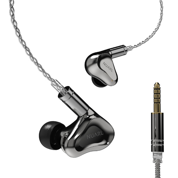 ハイレゾ有線イヤホン NUARL Overture HDSS Hi-Res Stereo Earphones NOE-SV ステンレスシルバー/srm｜gioncard｜04