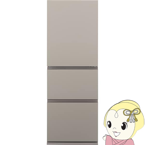[予約 約1-2週間以降]冷蔵庫【標準設置費込】パナソニック Panasonic 326L 幅60cm 右開き 3ドア マットベージュ NR-C33ES1-C ぎおん | Panasonic