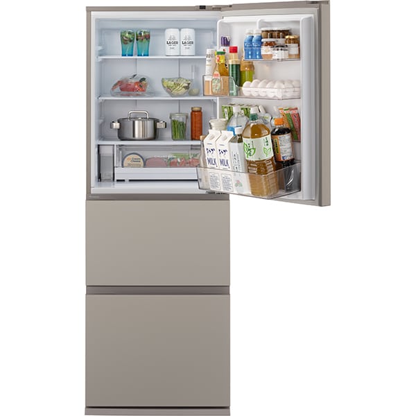 [予約 約1-2週間以降]冷蔵庫【標準設置費込】パナソニック Panasonic 326L 幅60cm 右開き 3ドア マットベージュ NR-C33ES1-C ぎおん | Panasonic | 02