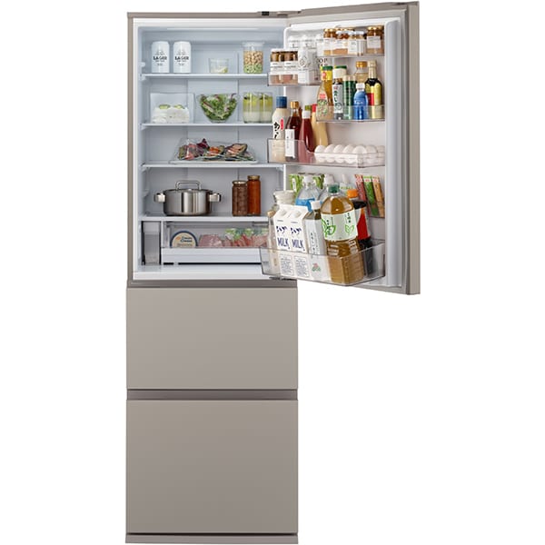 [予約 約1-2週間以降]冷蔵庫【標準設置費込】パナソニック Panasonic 365L 幅60cm 右開き 3ドア マットベージュ NR-C37ES1-C ぎおん | Panasonic | 02