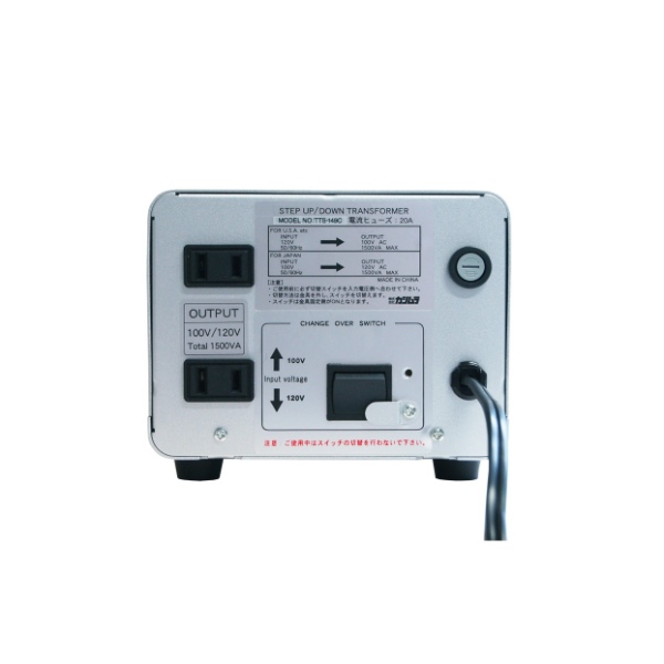カシムラ WT-1UJ NTI-149 海外国内用大型変圧器 110-130V/1500VA/srm