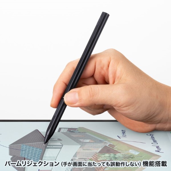 Microsoft Surface専用充電式極細タッチペン ブラック サンワサプライ PDA-PEN57BK/srm｜gioncard｜03