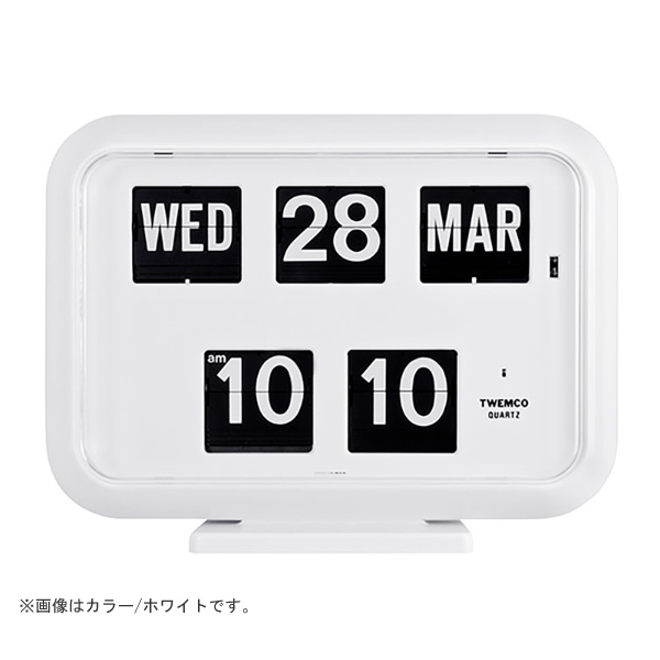 TWEMCO QD-35 掛時計 ホワイト TWEMCO トゥエンコ 置き掛け兼用時計 パタパタカレンダー時計 パタパタ