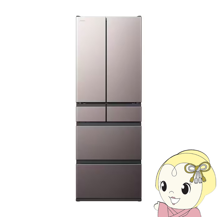 [�\�� ��1�T�Ԉȍ~]�①�� �y�W���ݒu��z ���� HITACHI 485L 6�h�A �u���X�g���[�u�O���[ R-HWC49Y-H