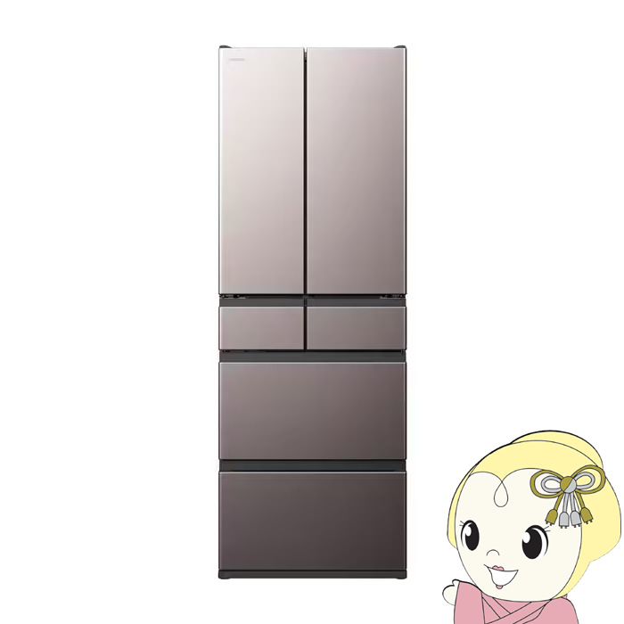 [�\�� ��1�T�Ԉȍ~]�①�� �y�W���ݒu��z ���� HITACHI 540L 6�h�A �u���X�g���[�u�O���[ R-HWC54Y-H