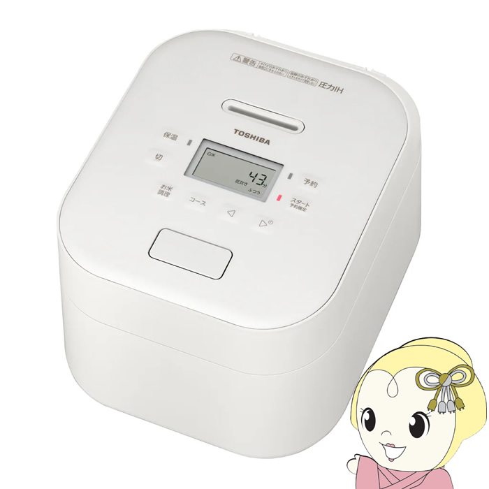 ���ъ� ���� TOSHIBA ����IH�W���[���ъ� 5.5������ �~���L�[�z���C�g RC-10FPX-W/srm