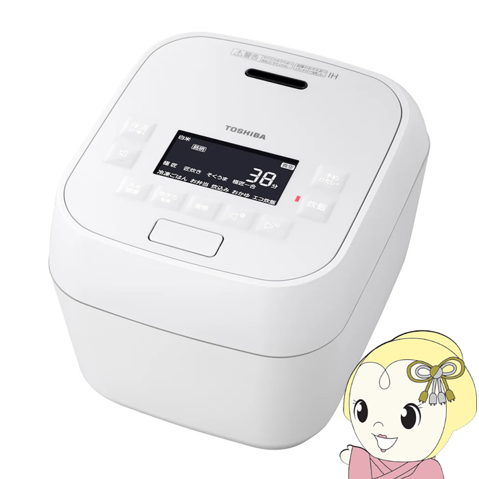 ���ъ� ���� TOSHIBA �^�󈳗�IH�W���[���ъ� �������� 3.5������ �O�����z���C�g RC-6MGX-W/srm