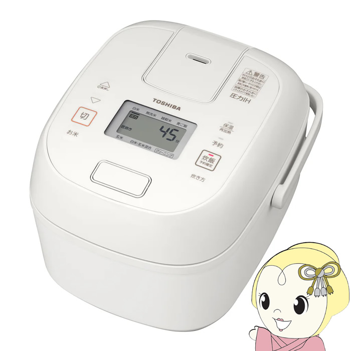 ���ъ� ���� TOSHIBA ����IH�W���[���ъ� �������� 3.5������ �~���L�[�z���C�g RC-6PXX-W/srm