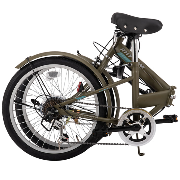 折り畳み自転車 美和商事 RHYTHM206 外装6段変速 折りたたみ マット