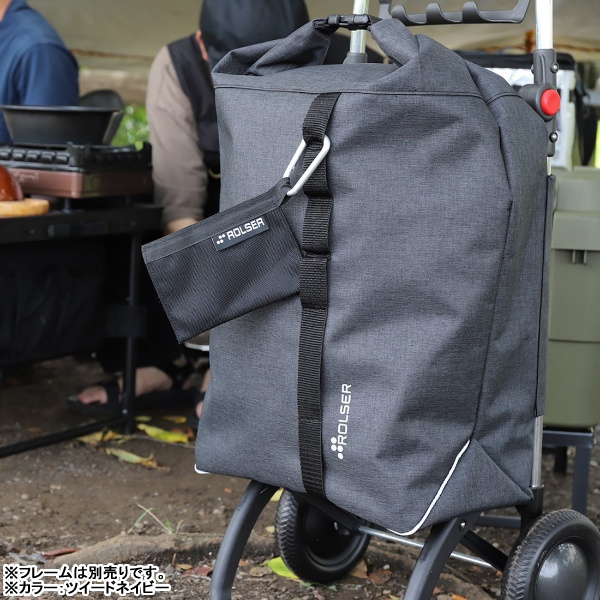 ROLSER  ロルサー NS ROLL TOP BAG ロールトップバッグ ツイードBK ブラック  RS-10RT ROLSER（ロルサー） NS ROLL TOP BAG ロールトップバッグ ツイードBK