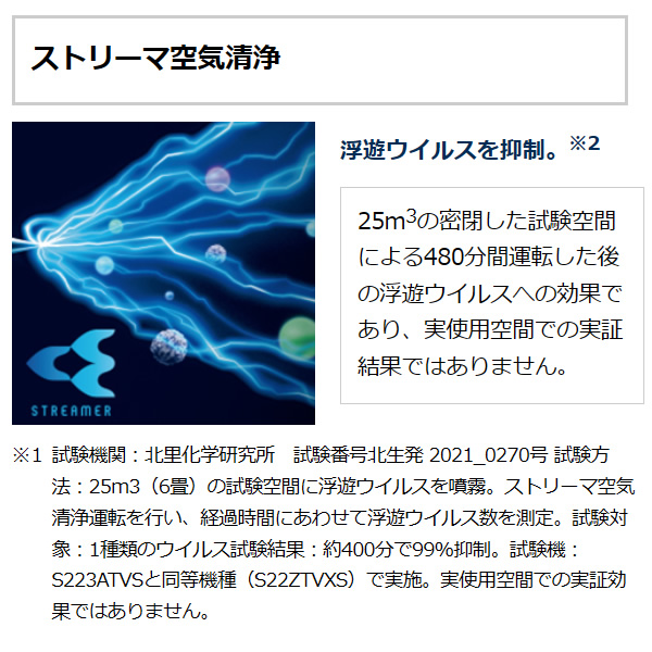 エアコン 標準工事費込 ダイキン ルームエアコン VXシリーズ 10畳用 単相100V ホワイト 換気機能付き S283ATVS-W/srm｜gioncard｜07