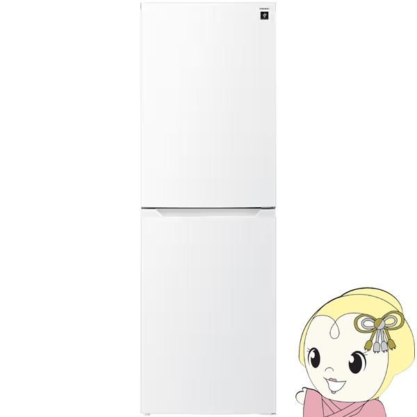 [�\�� ��1-2�T�Ԉȍ~]�①�� �y�ݒu���z �V���[�v SHARP 230L ��54.4cm �E�J�� 2�h�A �}�b�g�z���C�g SJ-BD23R-W/srm