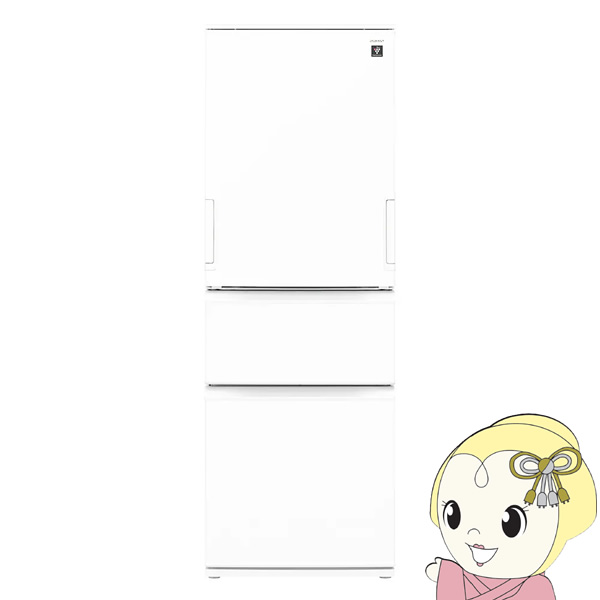 [�\�� ��1-2�T�Ԉȍ~]�①�Ɂy�W���ݒu��zSHARP �V���[�v 374L 3�h�A �V���L�[�}�b�g�z���C�g SJ-PW37R-W