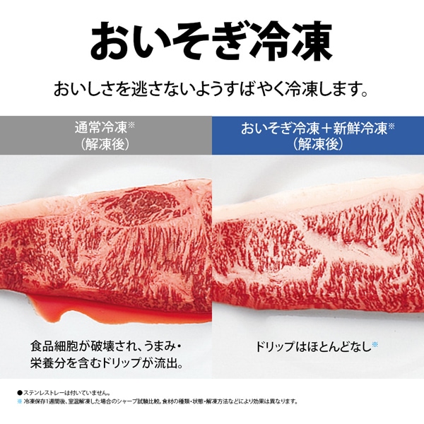 [予約 約2-3週間以降]冷蔵庫 【設置込】 シャープ SHARP 502L 幅68.5cm フレンチドア（観音開き） 6ドア アッシュシルバー SJ-X502P-S | SHARP | 05