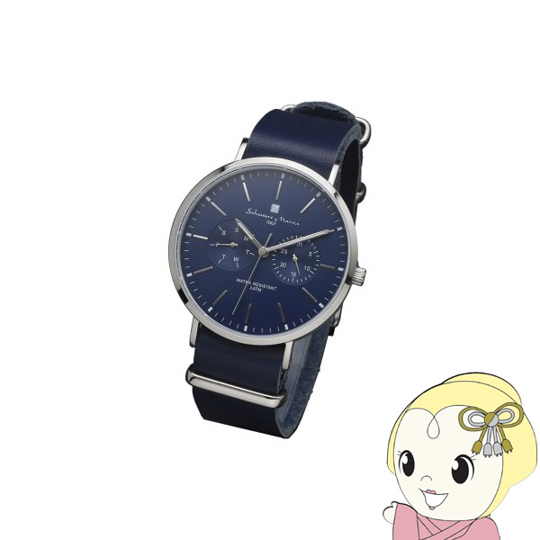 Salvatore Marra サルバトーレマーラ腕時計　薄型マルチファンクションウォッチ　SM15117-SSWHBL｜gioncard